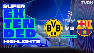 SUPER EXTENDED HIGHLIGHTS  Borussia Dortmund vs Barcelona  UEFA Champions League 2425  TUDN [upl. by Oremor995]