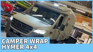 Hymer Mercedes 4x4 Camper carwrappen [upl. by Alcus]