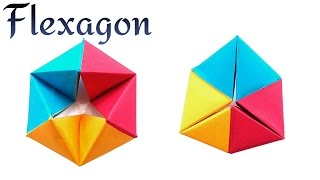 Infinite Rotating Tetrahedron  Flexagon  DIY Modular Origami Tutorial by Paper Folds ❤️ [upl. by Attennek]