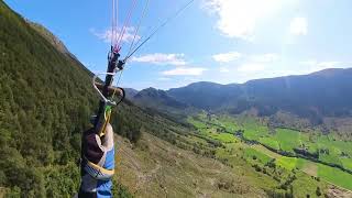 Kvitegga  Dimmelsvik 2072024 All Flight 1618 Enzo 3 Paragliding Soaring Hardanger Norway [upl. by Novahc125]