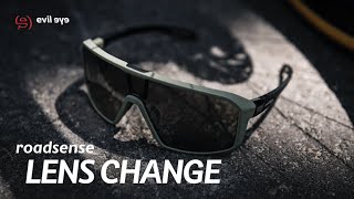 evil eye sports glasses roadsense  lens change howto [upl. by Alcott]