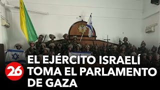 El ejército israelí tomó el Parlamento de Gaza [upl. by Ontina]