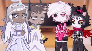 Heaven React To Hell  Hazbin Hotel  Gacha React [upl. by Battiste]