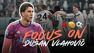 Dusan Vlahovic  World class goals amp skills with Juventus [upl. by Wilburt114]