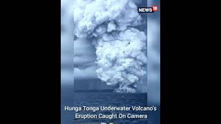 Hunga Tonga Volcano Eruption Live  Shorts  Tonga Volcano Eruption Video 2022  CNN News18 [upl. by Dorina]