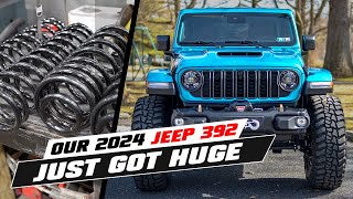 The BEST Lift KIt amp Wheels  Tires for our 2024 Jeep Wrangler 392 [upl. by Krantz534]