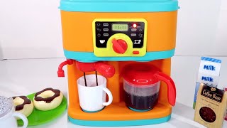 Toy Kitchen Appliances Coffee Maker  Pretend Cooking Play Set [upl. by Aihsik86]