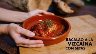 Bacalao a la vizcaína con setas  Setas del Mundo [upl. by Aneerahs]