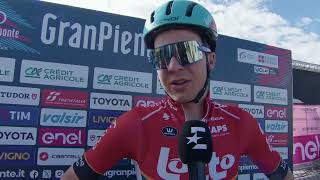 Florian Vermeersch  Interview at the start  Gran Piemonte 2024 [upl. by Ennylyak]