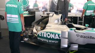 Mercedes F1 national anthem [upl. by Ahsinal]