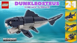 Dunkleosteus MOC LEGO 31088 2 to 1 Alternate Digital Build [upl. by Ynnus]