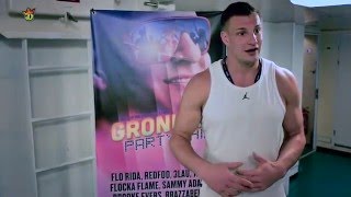 Rob Gronkowski  DK Exclusive Party Cruise Interview [upl. by Nlyak849]