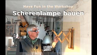 Scherenlampe bauen  Building a scissor lamp [upl. by Orth]