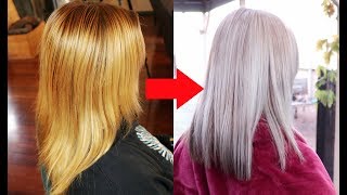 From YELLOW to PLATINUM in 1 DAY AT HOME Salon Results  Home NO DAMAGE [upl. by Navac]