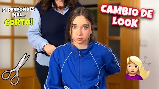 CAMBIO de LOOK😃 si RESPONDO MAL🤔mi madre me corta el pelo [upl. by Starks]