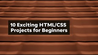 10 Exciting HTMLCSS Projects for Beginners2024  HTML and CSS PROJECTS codes project htmlcss [upl. by Aicelf]