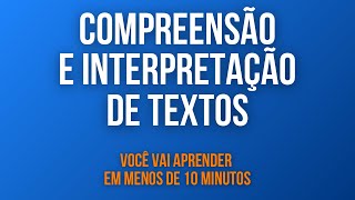 COMPREENSÃO E INTERPRETAÇÃO DE TEXTOS [upl. by Etnom992]