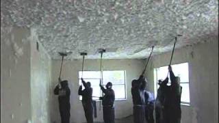 Friable ceiling abatement using FoamShields patented method [upl. by Kling]