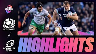 HIGHLIGHTS  SCOTLAND V PORTUGAL  AUTUMN NATIONS SERIES [upl. by Oinotna691]