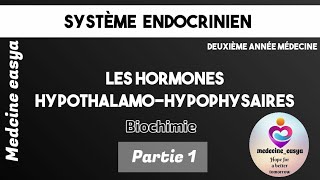 les hormones hypothalamohypophysaires partie 1 biochimie endocrinienne [upl. by Enitsed951]