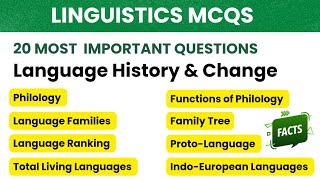 linguistics mcqs with answers  Philology  Language Families  Language Ranking  Language Facts [upl. by Chatwin]