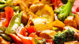 CHICKEN STIR FRY RECIPE  QUICK AND EASY CHICKEN STIR FRY  STIR FRY CHICKEN [upl. by Etka629]