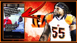 FORMER CINCINNATI BENGAL VONTAZE BURFICT JUST SAID THIS AFTER JOEY PORTER JR SAID HE HATED HIM [upl. by Amjan]