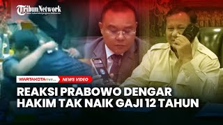 Reaksi Prabowo Saat Dengar Curhatan Hakim Tak Naik Gaji 12 Tahun [upl. by Buckden]