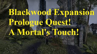 ESO Blackwood Expansion Prologue Quest A Mortals Touch Where to Go [upl. by Miki163]