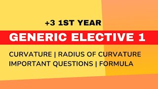 GE1 Maths  BSc 1st Year  Radius of Curvature [upl. by Enahsal]