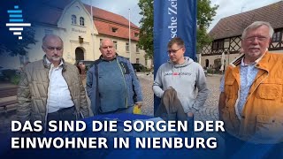 Kommunalwahl 2024 in Nienburg  Einwohner tragen ihre Sorgen am MZInfostand vor [upl. by Agn487]