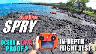 SwellPro Waterproof SPRY Drone INDEPTH Flight Test Review  OCEAN PROOF [upl. by Durware]