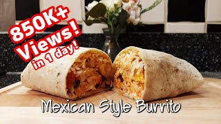 Easy Burrito Recipe  How to make Mexican Style burrito  10 minute recipe  Shorts [upl. by Fleurette]