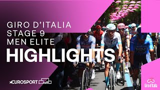 BREATHTAKING SPRINT 🤯  Giro DItalia Stage 9 Race Highlights  Eurosport Cycling [upl. by Boatwright897]