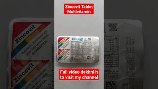 Zincovit tablet full video in my channel zincovit multivitamin medicalgargji becadexamin [upl. by Markson]