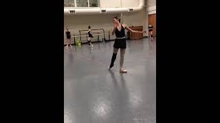 Shades Variation La Bayadère Rehearsal Excerpt  Isabelle Luu Li Haas [upl. by Kenlay]