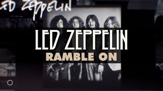 Led Zeppelin  Ramble On Guitar Backing Track [upl. by Yboj97]