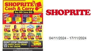 Shoprite specials ZA  04112024  17112024 [upl. by Desiri232]