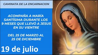 LA CAMINATA DE LA ENCARNACION DEVOCION DIARIA DURANTE NUEVE MESES 19 DE JULIO [upl. by Salba]