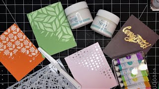 Diamond Press Ultimate Cardmaking Mixed Media Collection Texture Paste amp Foil Rolls Review Tutorial [upl. by Anyal]