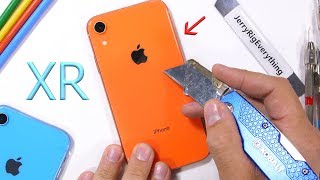 iPhone XR Durability Test  is the cheap iPhone weak [upl. by Ennaisoj692]