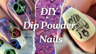 Dip Powder Nails  Nails Truly Co September Exclusive Unboxing amp Mani  EASY Decal Application [upl. by Eek347]