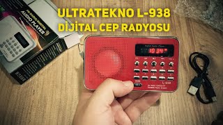 Ultratekno L938 Dijital Ekranlı Şarjlı Taşınabilir Radyo Cep Radyosu radyo fyp foryou [upl. by Joete]