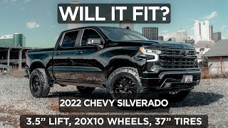 WILL IT FIT 2019 CHEVY SILVERADO  35 LIFT  20X10 WHEELS  37quot TIRES [upl. by Steffy160]