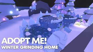 BEAUTIFUL WINTER GRINDING HOME BUILD in Adopt me [upl. by Russom]