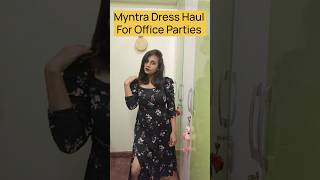 Myntra Dress Haul For Office Partiesshortsyoutubeshorts myntrahaulofficedressesmyntradresshaul [upl. by Henrion]