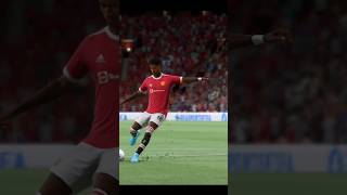 Marcus Rashford scores great goal to make it 10 vs Fulham trending shorts fifa22 [upl. by Ihcur]