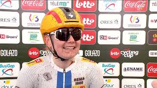 Lotto Ladies Cycling Cup 2024  GP Le Samyn des Dames  Reactie Anniina Ahtosalo [upl. by Varini]