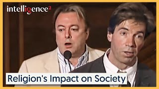 Debate Religions Impact on Society  Christopher Hitchens vs Nigel Spivey  Intelligence Squared [upl. by Enalahs177]