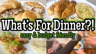 Whats For Dinner  Easy Budget Friendly Meals  Family Meals of the Week  Easy Dinner Ideas [upl. by Gayn]